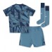 Aston Villa kläder Barn 2023-24 Tredje Tröja Kortärmad (+ korta byxor)